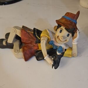 Disney Pinocchio Figurine - Red, Yellow, Blue, Black